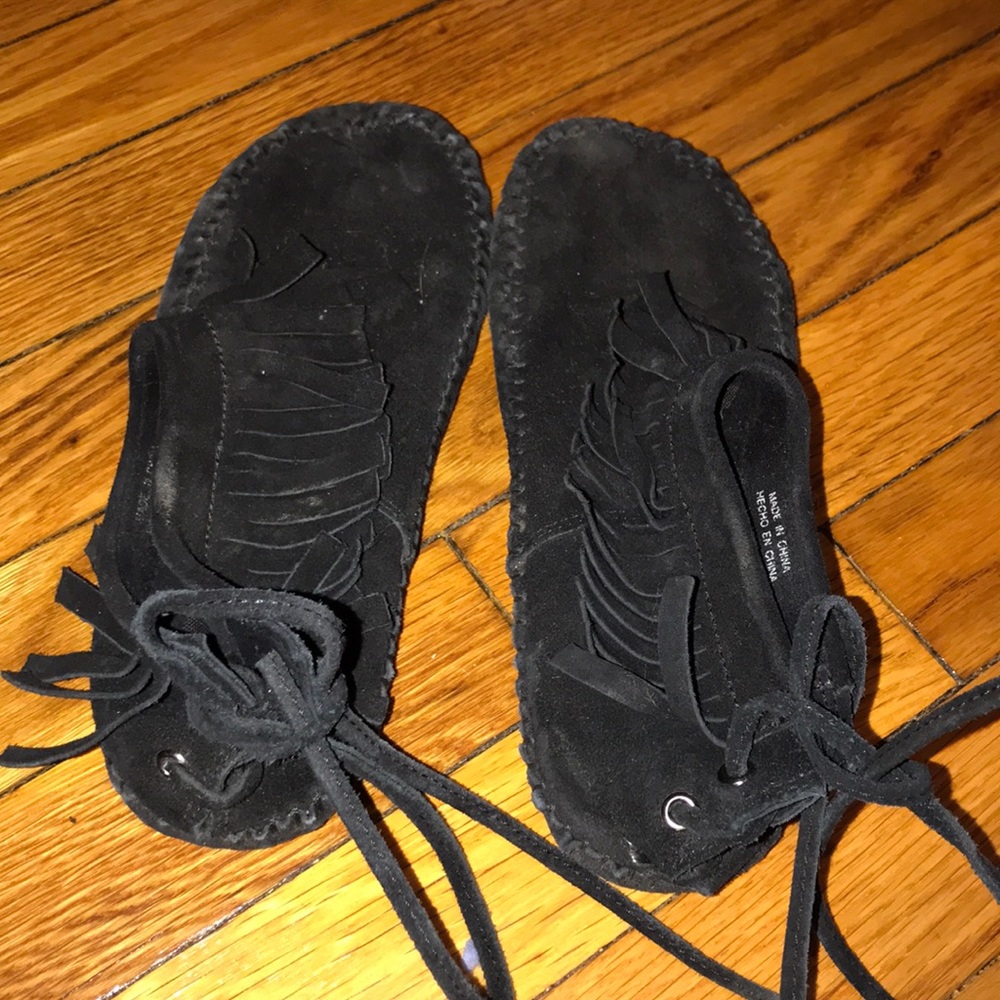 Aldo black moccasins
